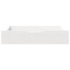 Tiroirs sous le lit 2 pcs blanc 85x55x16 cm bois de pin massif