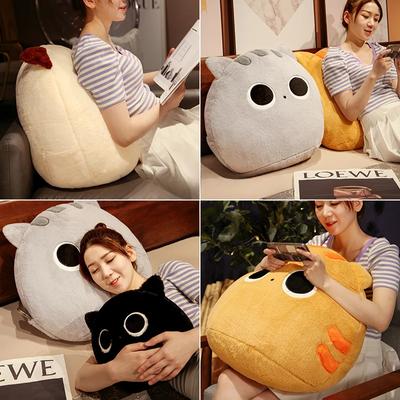 30/50cm Stuffed Soft Animal Kitten Plush Pillow Lovely Cartoon Cat Dolls Toys Kawaii White Black Cat Gift for Children Girls