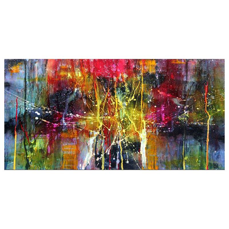 

Домашнее украшение настенный холст искусство постер и печать красочная абстрактная современная художественная живопись на холсте картина для гостиной 50x100cm