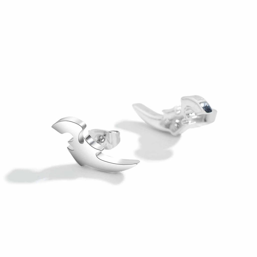 Crown Keel Stud Earrings Trend Hip Hop Personality Gun Fire Angel Series Earrings Men And Women