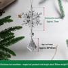 Acrylic Snowflake & Water Drop Beaded Ornaments - Christmas Tree Decoration in 12 Colors