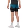 Salomon Cross 2 In 1 Lightweight Quick Dry Running Shorts Men Shorts Deep-Sea Deep-Black LC2197500