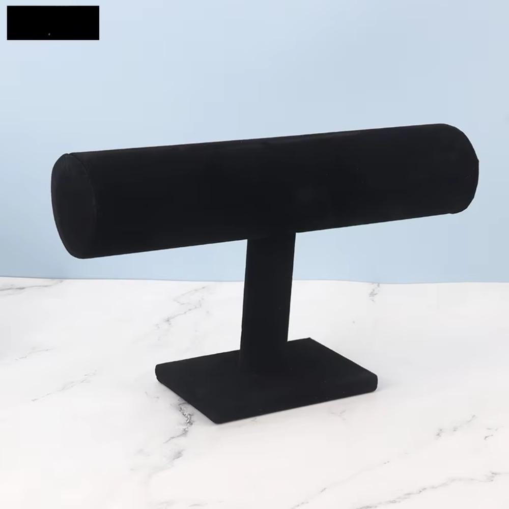 Suede Material Jewelry Display Frame Elegant Design Lightweight Bracelet Display Stand Multi-Tier Shelf Decorative Props