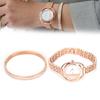Women Jewelry Set Quartz Movement Watch Titanium Steel Bracelet Jewelry Set Anniversary GiftRose Gold