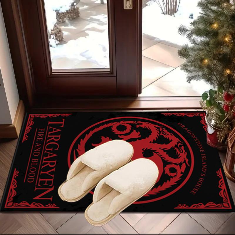 Thrones Dragon Fire And Blood Carpet, Chair Rug,Rug for Office Bedroom living rooms, Doormat decor Fan Gift Christmas Gift