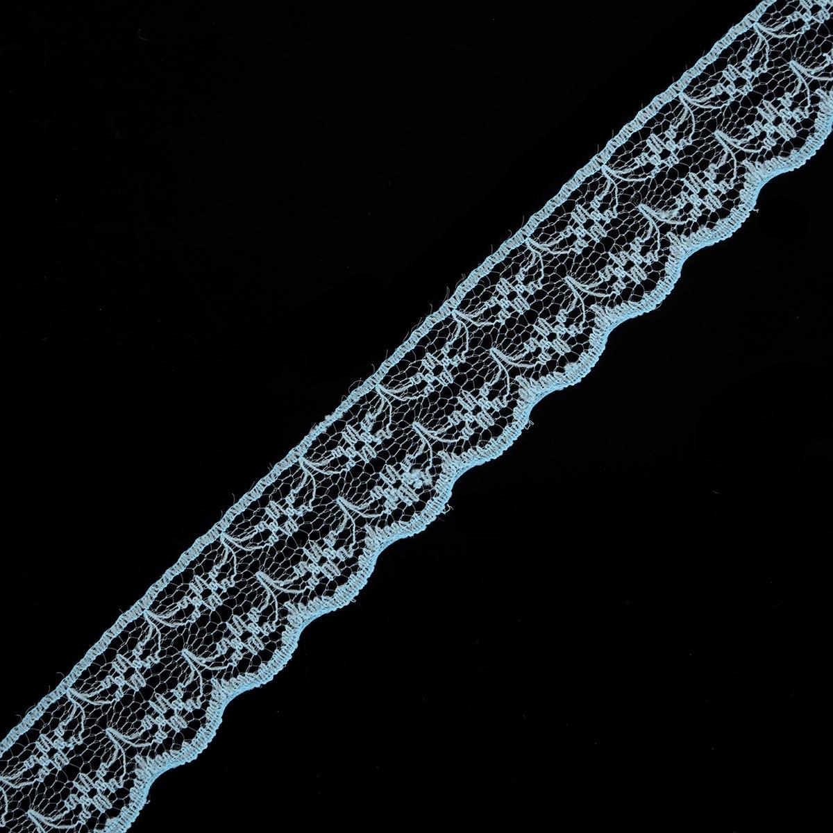 

Кружевная отделка для одежды небесно-голубой