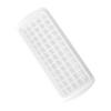 60 Grids DIY Ice Cube Tray Pressing Demoulding Silicone Ice Mould with Lid for Home White
