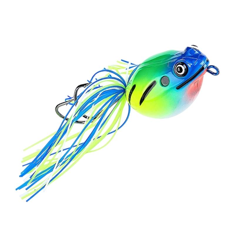 Floating Poisons Frogs Lures Floating Soft Baits Simulated Frogs Fishing Baits for Basses Fishing in Lake and Rivers
