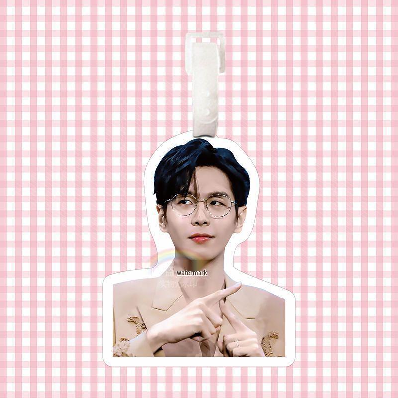 Zhang Ruoyun Cute Luggage Tag & Backpack Pendant - Anti-Lost Travel Case & Keychain Ornament with Support Lanyard Gift.