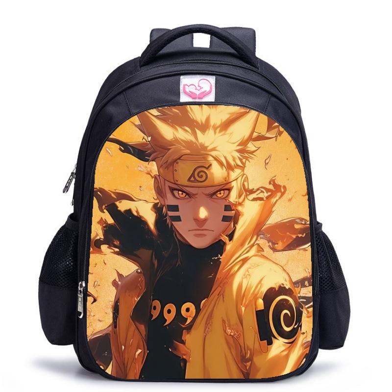 Zaino Scolastico Naruto Stampa Fiabesca, Zaino con Protezione per la Schiena per Ragazzi, Zaino Scolastico Animazione per Studenti della Scuola Elementare