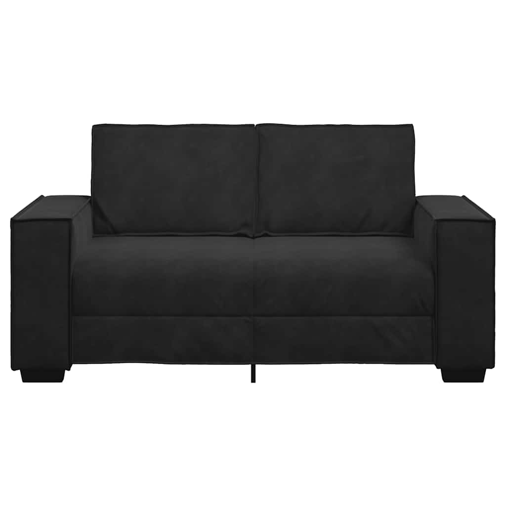 2 Seater Sofa Black 160 x 78 x 84 cm Velvet