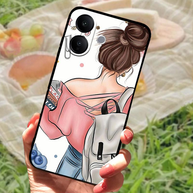 For Vivo V60 Lite 4G 5G 2025 Phone Case Fashion Painting Silicone Soft TPU Casing For VIVO V60Lite Shockproof Back Cover 6.77"