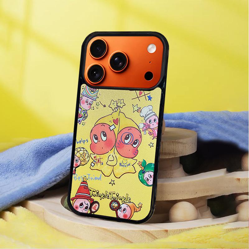 Embossed Gemini Star iPhone 14/13 Pro Max Anti-Drop Case