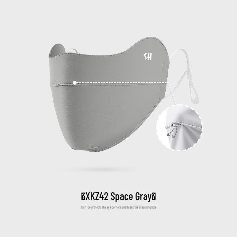 Women's Sun & Dust Protection Mask, Breathable, Ear-Hanging, Anti-Fog, UV & Eye Shield - XKZ42
