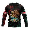 Mens Hooded Sweatshirt With 3D Digital Print Loose Fit Long Sleeve Pullover Fall Casual Wear