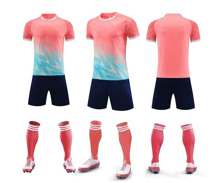 Unisex Adult Children Football Match Uniform Quick Dry Anti-sweat Soccer Jersey Short Sleeve Sport Training Outfit