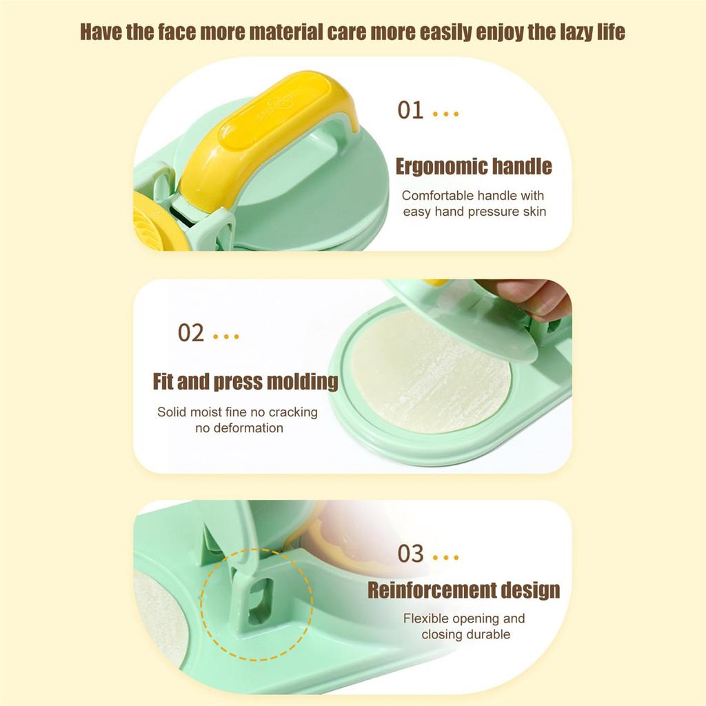 3-1 Dumpling Maker Kitchen Dumpling Machine Equipped With Small Steamed Bun Molds Manual Dumpling Skin Press Molds Kitchen Small Tools Dumpling Skin