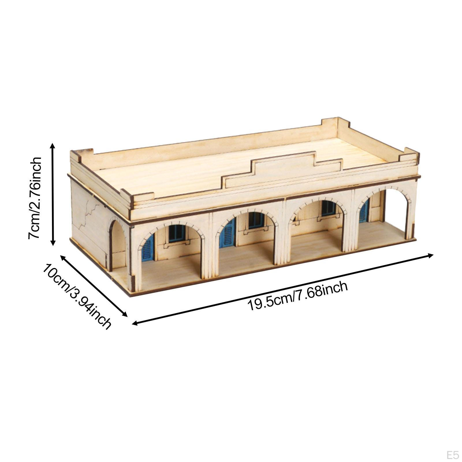 1/72 Деревянные архитектурные наборы головоломка 3D головоломка уникальная модель дома — фото 5
