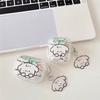 Cute Little White Dog for AirPods 1 Bluetooth Headset Protective Case Airpodspro1 Generation Anti-drop Soft Case
