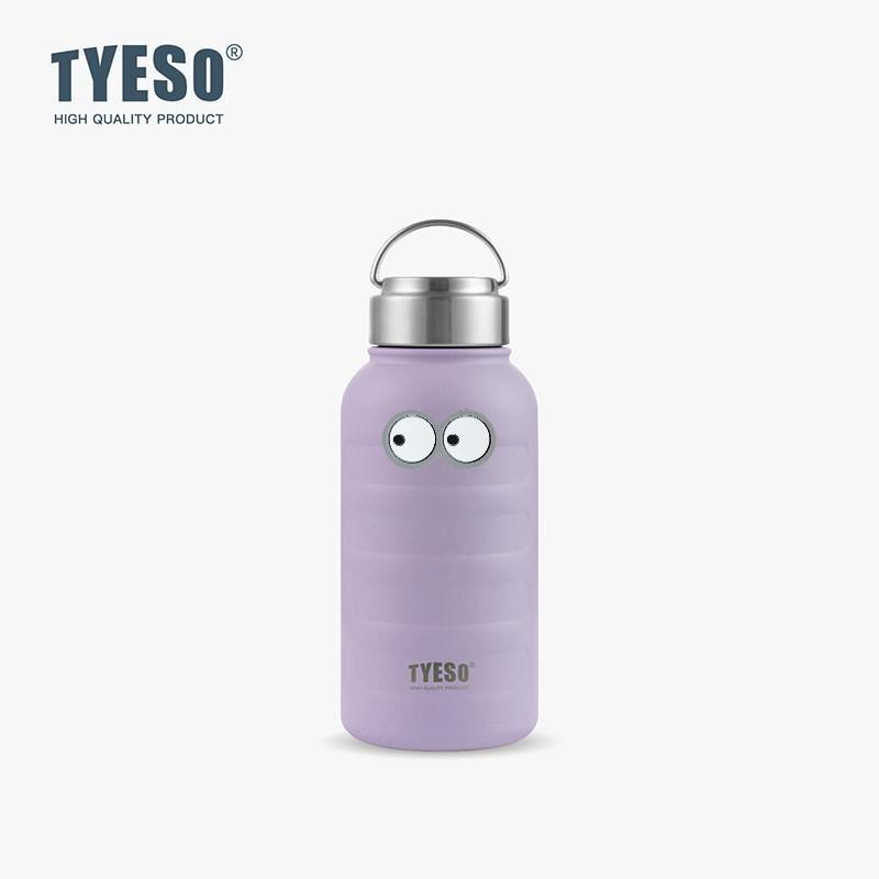 Tyeso 750ml Thermoses Stainless Steel Thermos Mug Thermal Tumbler Drinks Cup Water Bottle Portable Sport Vacuum Flasks Cup with Eye Sticker
