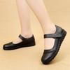 New Single-shoe Shallow-mouthed Round Toe Flat Shoes for Middle-aged and Elderly Women
