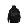 Nike Reversible Fleece Jacket With Stand Collar And Zip Men Jacket Black FB1910-010
