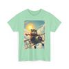 Beaver Flying an Old Jet Plane T-Shirt | Whimsical Animal Art Casual Tee