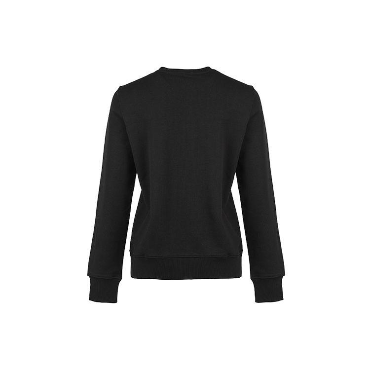 Versace Letter Print Crew Neck Long Sleeve Sweatshirt Women Sweatshirt Black 71HAIT12-CF00T-G89