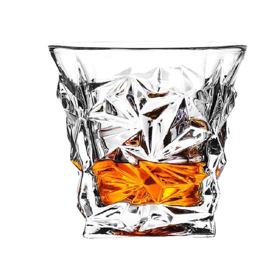 European Crystal Whiskey and Beer Glass, Thick and Transparent Design
