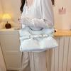 Damen Mode Große Kapazität PU Tragetasche Lässige Schulterhandtasche mit Verstellbarem Riemen