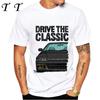 Guida La Classica CRX JDM Civic Type R Maglietta Nuova Uomo Manica Corta Ragazzo Top Casual Leggenda Giapponese Re del Drift Magliette Bianche