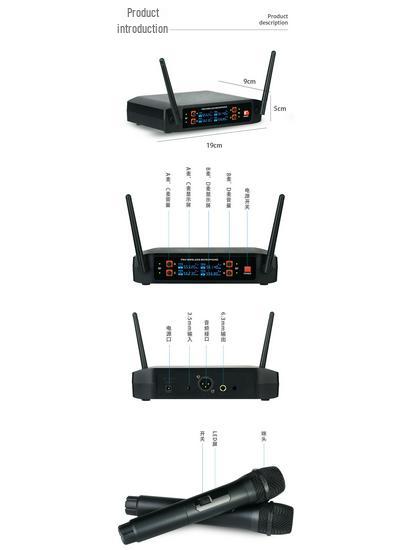 Wireless Microphone for KTV Karaoke, Home Singing, Outdoor Events, and Meetings