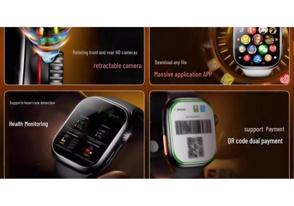 Huaqiangbei 5G Smartwatch with SIM, WiFi, Dual System, & Universal NFC Support