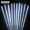 Cross-border Solar LED Meteor Shower Lights - Waterproof Outdoor Tree Decorations for Festivals, Colored Hanging Lights.