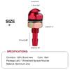 Windshield Sprayer Nozzles, 2pcs Universal Aluminum Alloy Car Auto Front Windshield Wiper Spray Jet Nozzle Replacement Kit(Red)