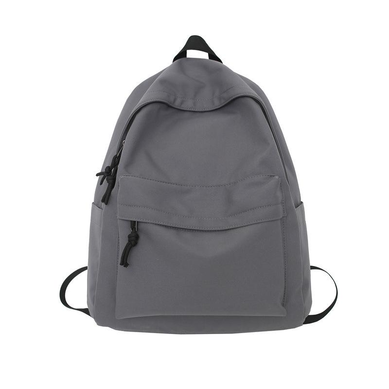 Schwarzer Rucksack für männliche College-Studenten Einfacher Herren-Rucksack Rucksack für Mittel- und Oberstufenschüler Damen-Rucksack