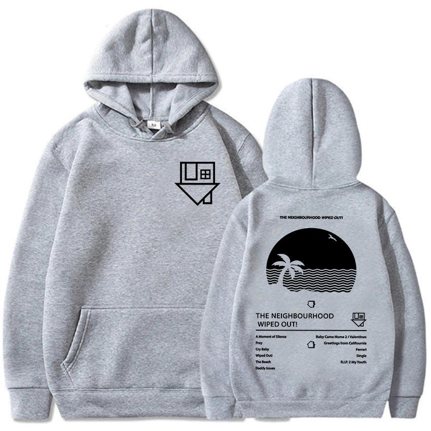 Album Wiped Out Felpe con Cappuccio da Stampa Felpe della Band del Quartiere Pullover con Cappuccio a Manica Lunga Abbigliamento Donna Uomo Sudaderas