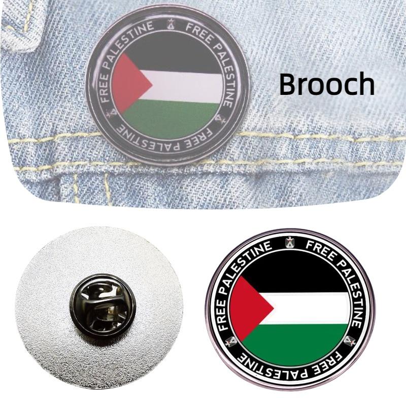 Palestinian Flag Pin Alloy Badge Jewelry For Men And Women European-american Style