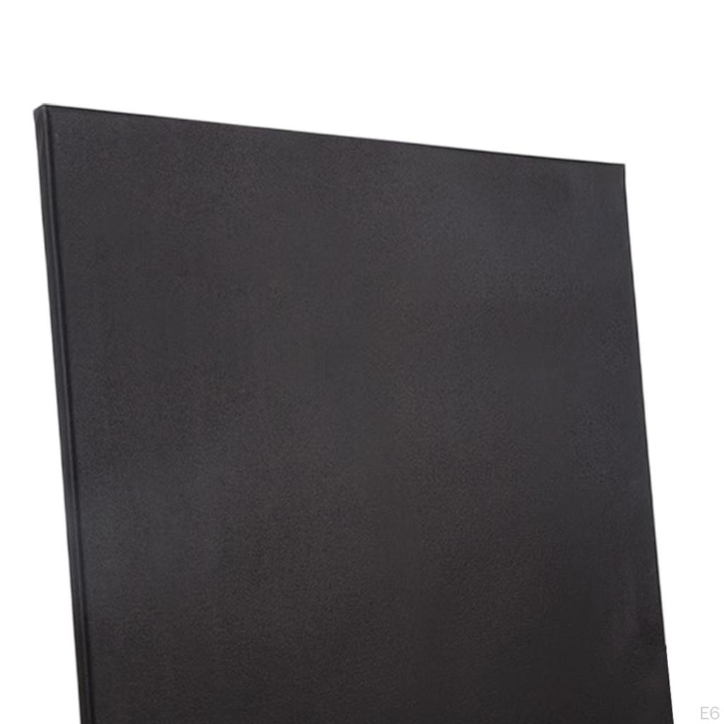 2 Pack Black Canvas Art Supplies with Wooden Frame for Crafts