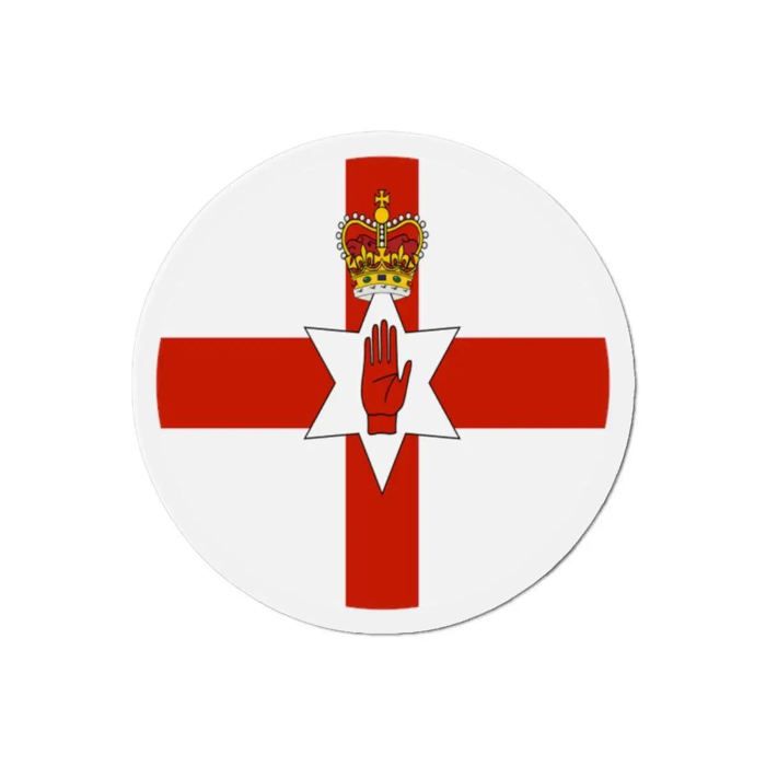 Aimant Rond - Irlande Du Nord - 7 Cm - 50 Pièces - Multicolore - Mixte