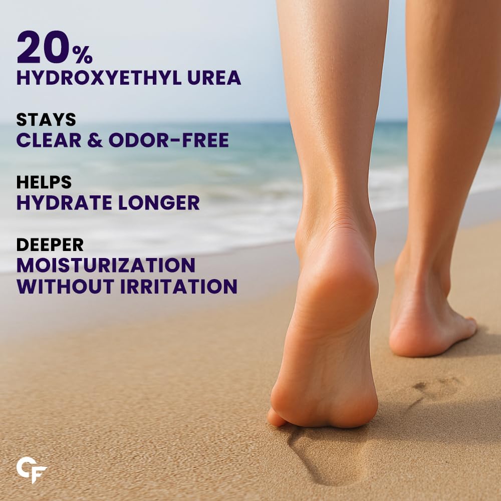 Carbamide Forte 20% Urea Foot Cream Roll-On 50ml For Cracked Heels Moisturising & Repairing Pack of 2