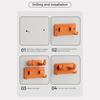 5PCS Wall Mount Gardening Tool Hanger Practical Storage Hook Rack  Household Cleaning