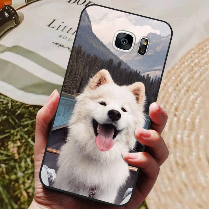 For Samsung Galaxy S7 Edge Silicone Case Cute Pattern Soft TPU Phone Cover For Samsung Galaxy S6 S7 S 7 Edge Back Cover Bumper
