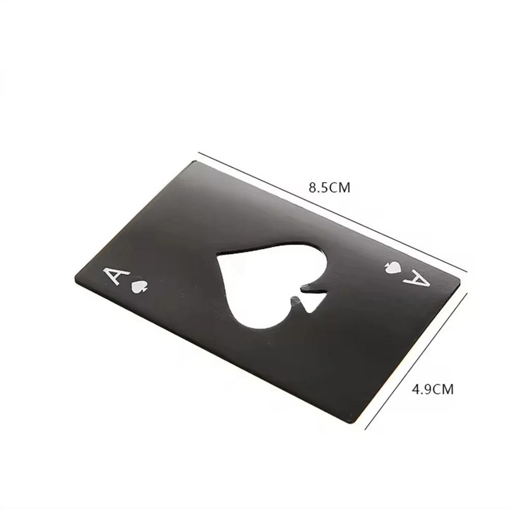Stainless Steel Spades A Winemaker Bottle Opener Playing Cards Bottle Opener Credit Card Beer Bottle Opener