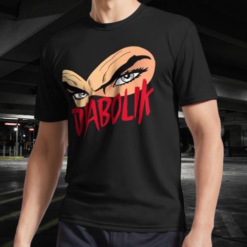 Diabolik Logo Classic T-Shirt Funny Logo American T-shirt S to 5XL S разноцветный