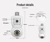 E27 Dual Lens Night Vision HD WiFi Camera with Full Color & Dual View