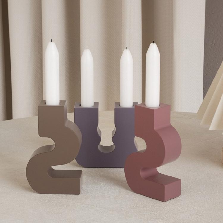 Silicone Candle Base Moulds Candle Stand Molds S/U Shape Craft Molds Flexible Silicone Molds Silicone Handmade Supplies