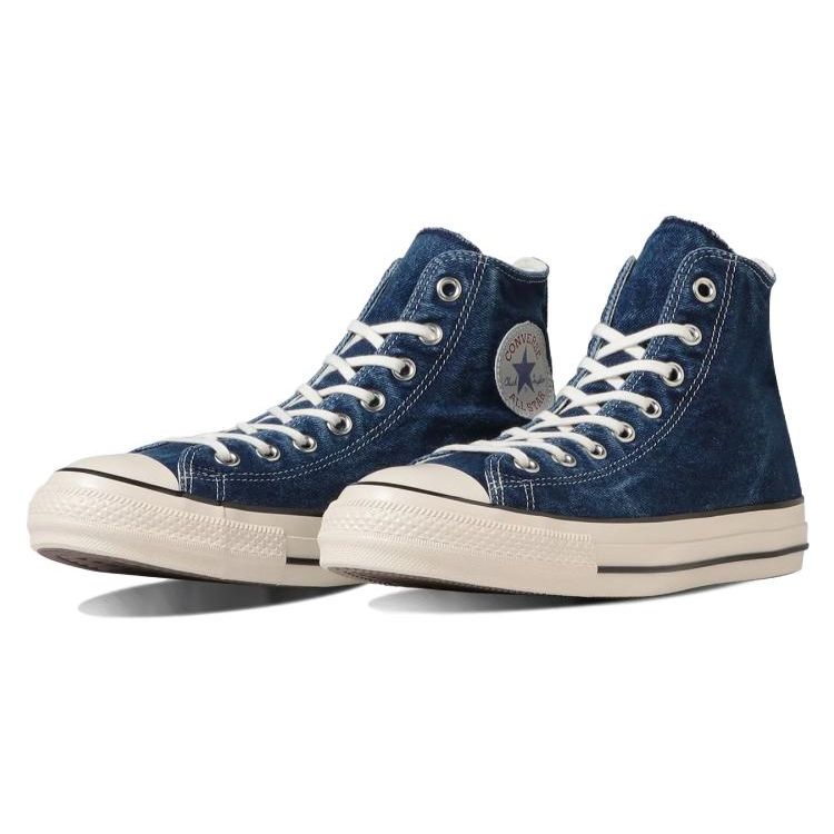 Converse All Star Aged Denim Hi Classic Canvas Sneakers Unisex Sneakers Blue White 31309060