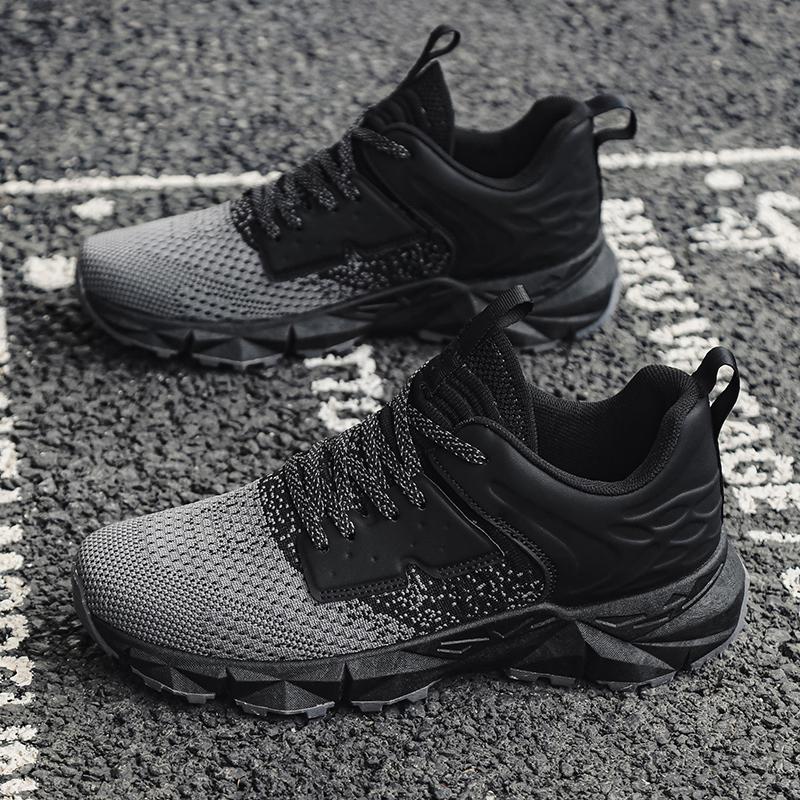 

Autumn-spring Non-slip Sole Raning Sports Shoes for Men Hiking Climbing Shoes Wear Resistant and Lightweight Running Shoes 45 чёрный