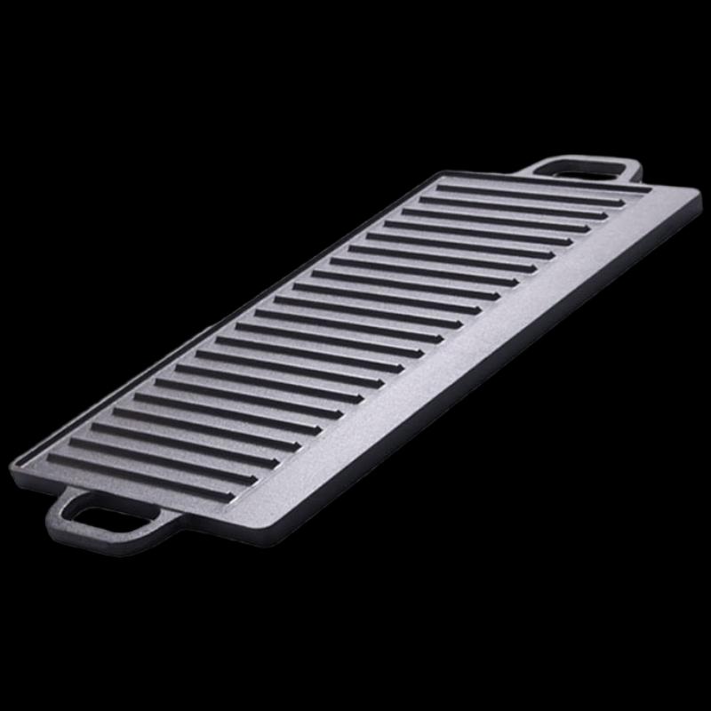 

ZISIZ Cast Iron Reversible Grill & Fry Pan